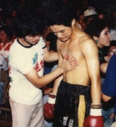 트레이너 김철호와 필자 심영자회장(우측)&nbsp;