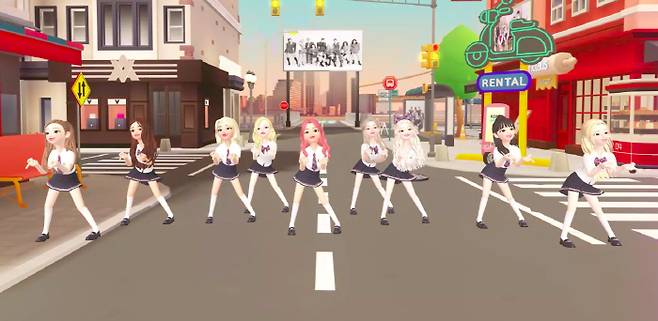 제페토에서 트와이스 티저 장면 [사진 제공 = 네이버제트]