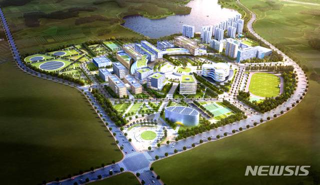 [나주=뉴시스]= (가칭)한전공과대학 캠퍼스 가상 조감도. (이미지=한전 제공) photo@newsis.com
