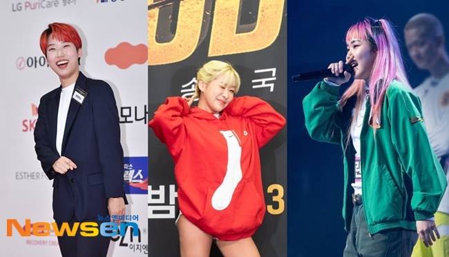 왼쪽부터 재재, 퀸와사비, 미란이