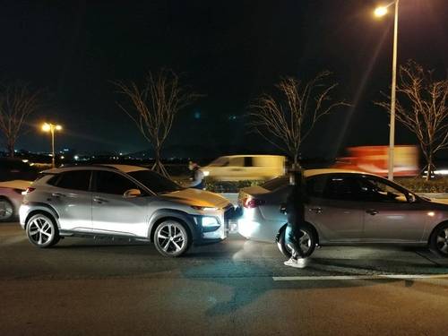 앞차 들이받은 차량 [부산 경찰청 제공. 재판매 및 DB 금지]