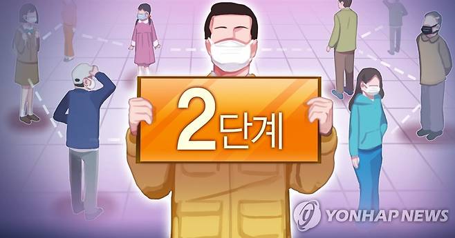사회적 거리두기 2단계 (PG) [장현경 제작] 일러스트
