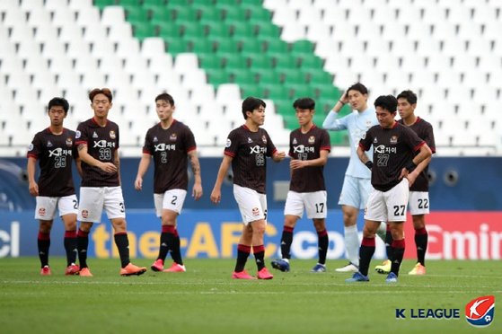 FC 서울이 ACL 조별 예선 2차전에서 베이징 궈안에 석패했다. 한국프로축구연맹 제공