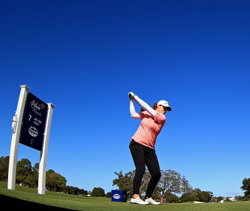 2020년 미국여자프로골프(LPGA) 투어 펠리컨 위민스 챔피언십 골프대회에 출전한 앨리 맥도널드. 사진제공=Getty Images