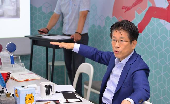 지난 8월 스케일업팀과 처음 만난 세비앙 류인식 대표, 출처: IT동아