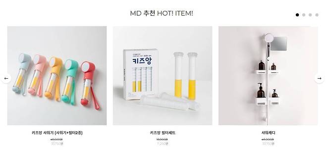 세비앙 MD가 추천하는 상품 코너, 출처: 세비앙 홈페이지