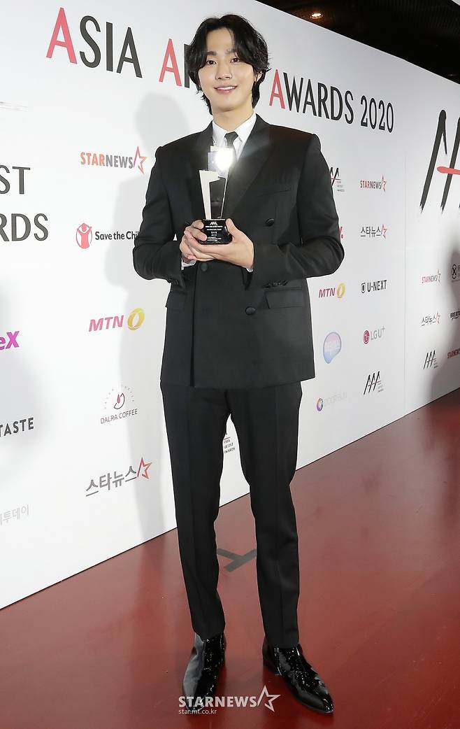 안효섭 'AAA 베스트 액터' 받았어요[★포토]