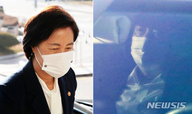 [서울=뉴시스] 박주성, 조수정 기자 = 추미애 법무부 장관, 윤석열 검찰총장. 2020.11.23. park7691@newsis.com