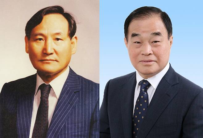 사진 왼쪽부터 고(故) 손보기 전 연세대 교수, 김민수 부민양행 대표 [연세대 사학과 제공]