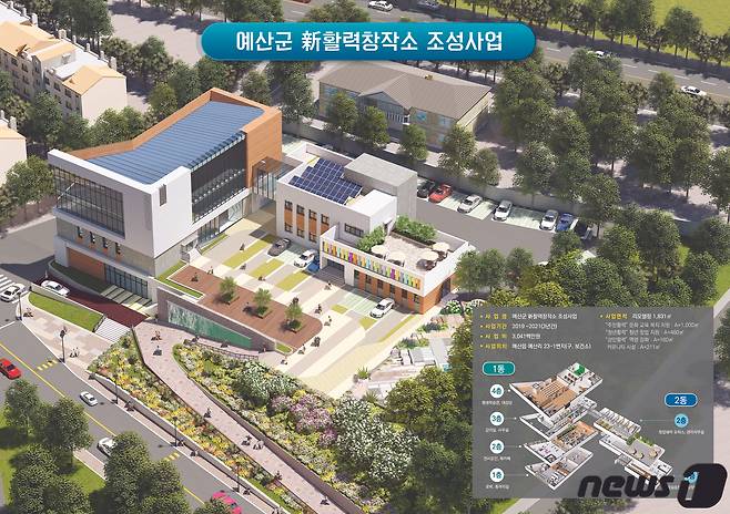 예산군 신활력 창작소 조감도(예산군 제공)© 뉴스1