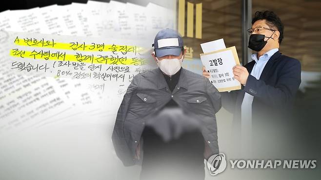 '김봉현 룸살롱 향응 혐의' 검사 불구속 기소 (CG) [연합뉴스TV 제공]