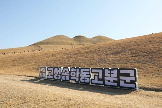 고성 송학동고분군(사적 제119호). 소가야 왕들의 무덤으로 추정된다. ⓒ박준규