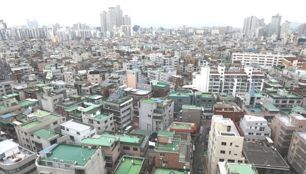 서울 광진구 자양동 일대 빌라 및 다세대 주택 밀집 지역 전경. /뉴스1