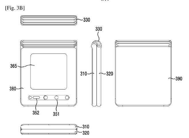 렛츠고디지털이 공개한 삼성전자의 ‘접히식 전자 기기’ 도면의 일부. 경첩을 개선해 완전히 접힐 수 있는 기기를 구현한다. [출처=렛츠고디지털 https://nl.letsgodigital.org/opvouwbare-telefoons/samsung-galaxy-z-flip2/]