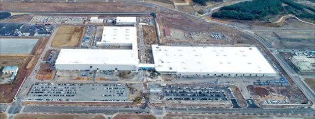 공정률 77.3%를 기록 중인 광주글로벌모터스(GGM) 완성차 공장 전경. 연합뉴스