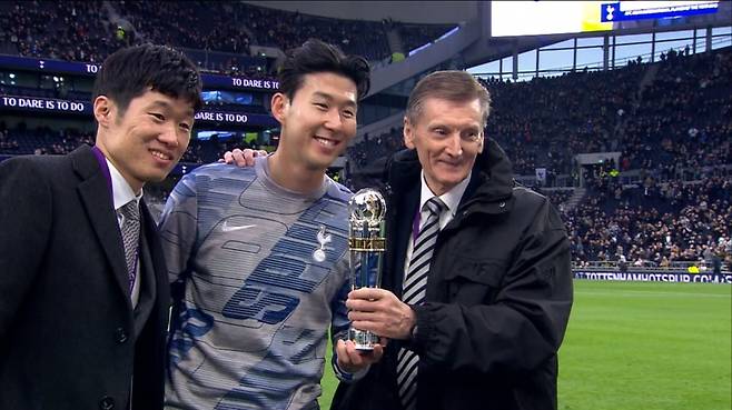 ▲ 손흥민과 박지성