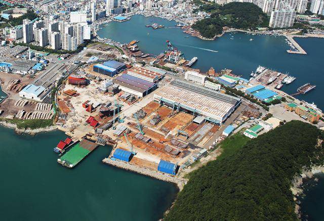 한진중공업 다대포공장 전경. 한진중공업 제공