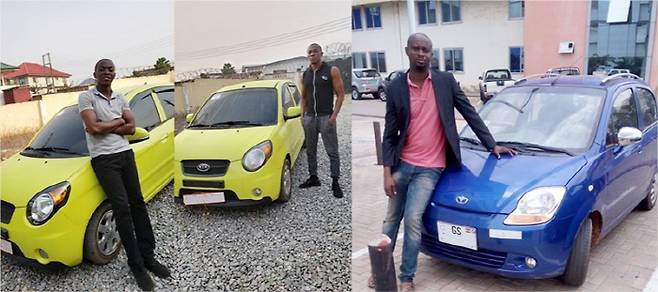 가나에서 인기 높은 모닝과 마티즈 [사진 제공 = 오토위니]