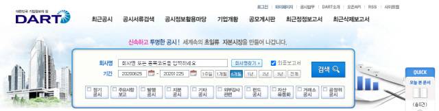 사진=금융감독원 전자공시시시스템 홈페이지 캡쳐 화면