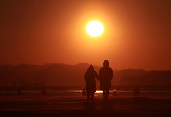 부산 다대포해수욕장, 2019년을 보내며 손형주 기자