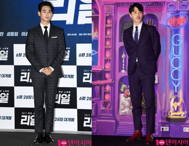 배우 김수현(왼쪽)과 차승원. /텐아시아DB