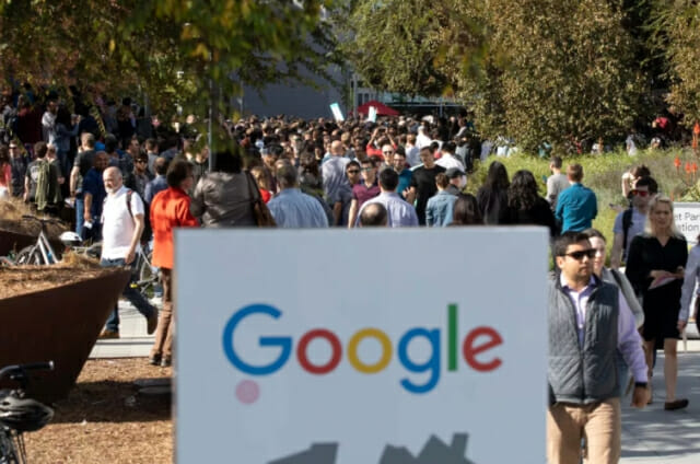 2018년 구글 직원들의 시위 장면. 달라진 구글을 보여주는 상징적인 장면이다. (사진=씨넷)