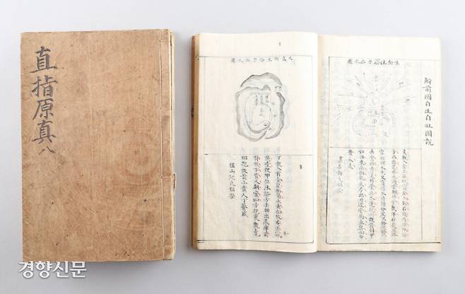 박동춘 (사)동아시아차문화연구소장이 초의선사와 관련된 유물 169건 364점을 국립광주박물관에 기증했다. 사진은 초의선사의 풍수지리서 <직지원진>. 국립광주박물관 제공