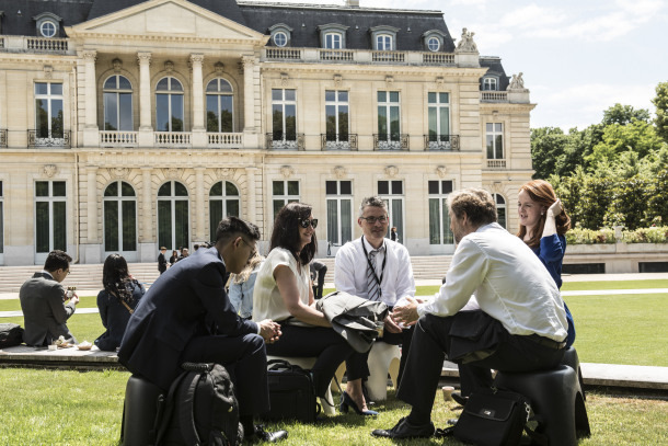 The headquarters of the Organization for Economic Development and Cooperation in Paris (OECD)