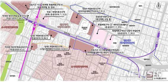 [서울=뉴시스] 서울 강동구 천호대로변 개발 현황. (사진=강동구 제공) 2021.01.07. photo@newsis.com