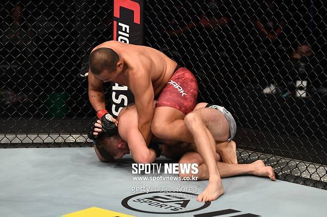 ▲ 박준용은 그라운드 장점을 더 갈고 닦겠다는 각오를 밝혔다.