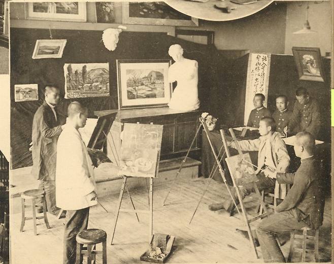 대구사범학교 미술수업 모습 [대구시 제공.재판매 및 DB 금지]