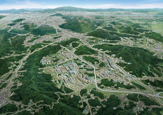 양주신도시 지역조감도 (사진=LH)