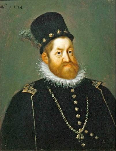 한스 폰 아헨, 루돌프 2세의 초상, 1600년경, 
스웨덴 스코클로스테르성 소장.