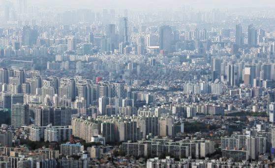 서울 강남 일대 아파트 단지 전경. 연합뉴스
