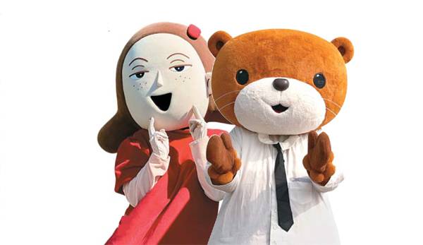 울산 중구 `울산큰애기`, 충북 충주 `충주씨` [사진 제공 = 울산 중구청, 충주시]