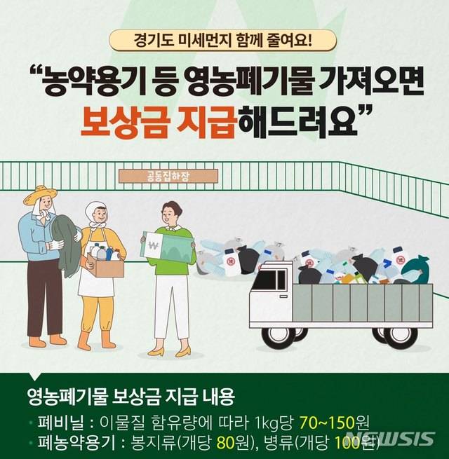 [수원=뉴시스] 영농폐기물 집중 수거 그래픽 보도자료. (사진=경기도 제공)