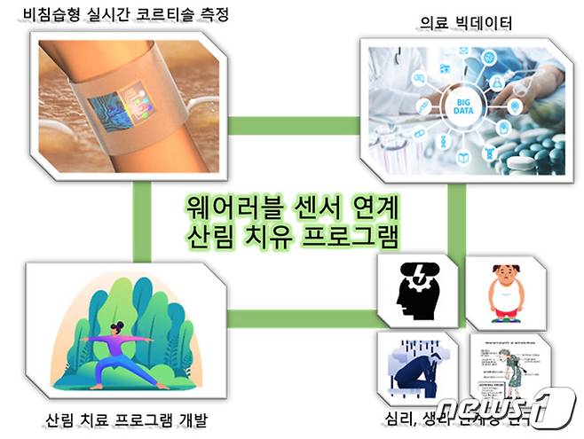 코티솔 센서 활용방안(단국대병원 제공)© 뉴스1