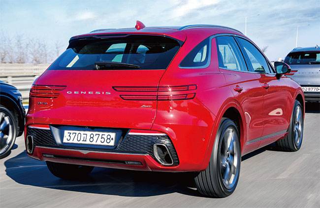 제네시스 GV70 3.5 터보 AWD 뒷모습. 사진 현대자동차그룹