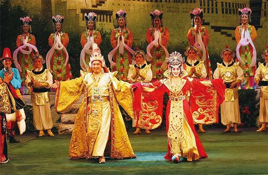 세계적인 영화감독 장이모우가 제작한 뮤지컬 ‘문성공주’의 한 장면.