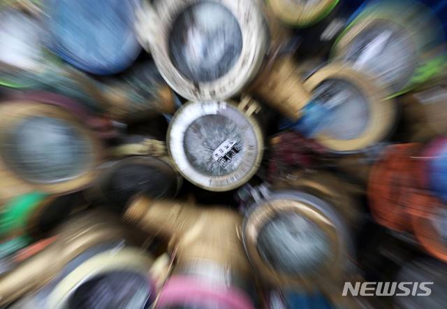 동파된 수도계량기