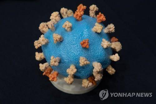 코로나19 바이러스 모형 [UPI=연합뉴스]