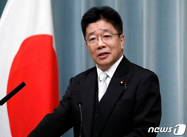 가토 가쓰노부 일본 관방장관 <자료사진> © 로이터=뉴스1