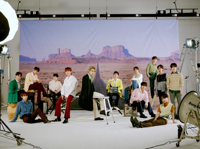 그룹 세븐틴이 미국 간판 TV쇼 '켈리 클락슨 쇼'에 첫 출연한다. 플레디스엔터테인먼트 제공