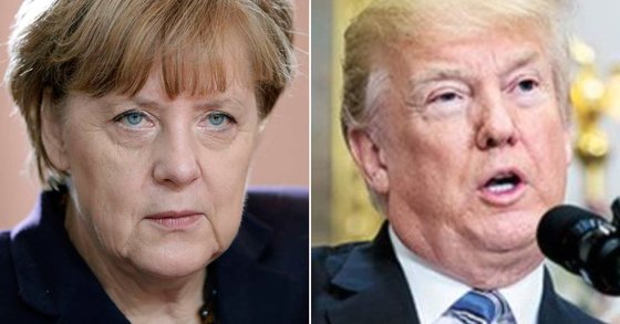 앙겔라 메르켈 독일 총리(왼쪽)과 도널드 트럼프 미국 대통령(오른쪽). 메르켈 총리는 독일 주재 미군 방위비 문제, 난민 처우 문제 등을 두고 트럼프 대통령 대립해왔다. [AP, EPA=연합뉴스]