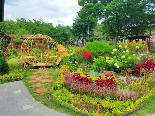 느티울공원 휴가든 전경.