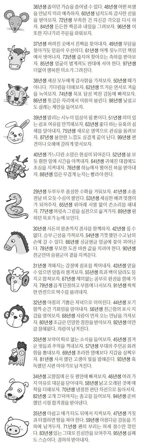 오늘의 운세 / 사진=매일경제