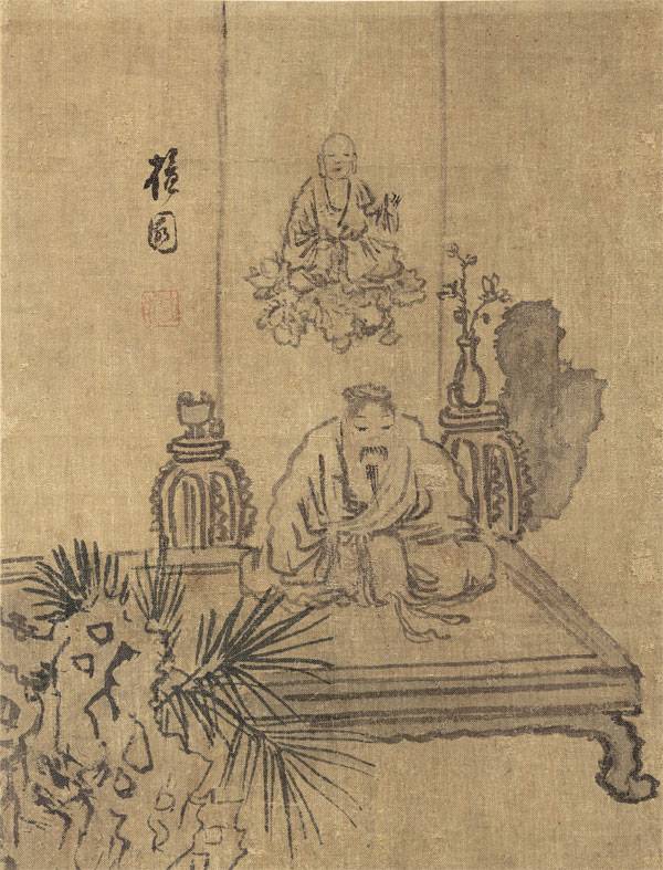 단원 김홍도 탑상고사도.