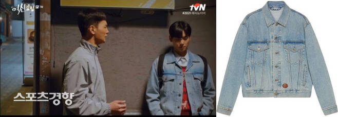 드라마 ‘여신강림’ 차은우가 입은 명품 브랜드 청재킷. 사진 tvN, 브랜드 홈페이지