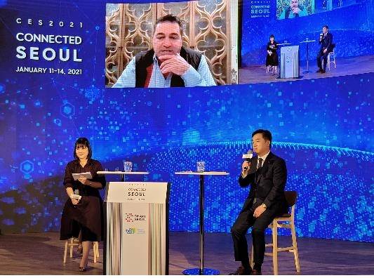 사이드 아미디 PnP 회장과 대화하는 서정협 서울시장 권한대행 [서울시 제공. 재판매 및 DB 금지]