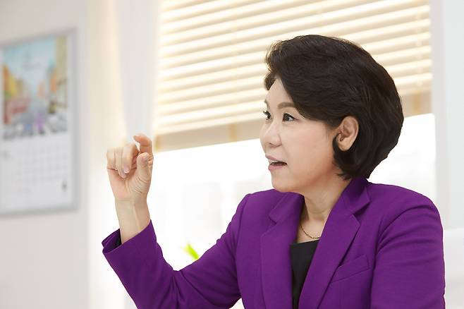 4·7 서울시장 보궐선거에 출마를 선언한 국민의힘 소속 조은희 서초구청장. © 뉴스1